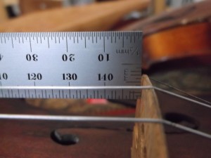 violin-projected-bridge-height-with-starrett-ruler